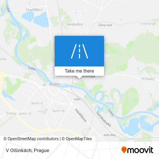 Карта V Olšinkách