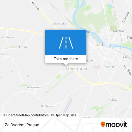 Карта Za Dvorem