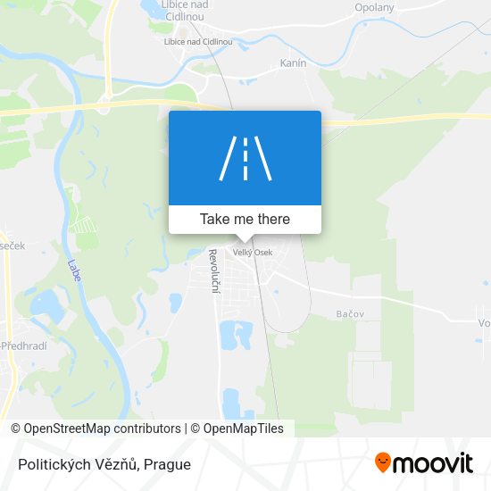 Politických Vězňů map