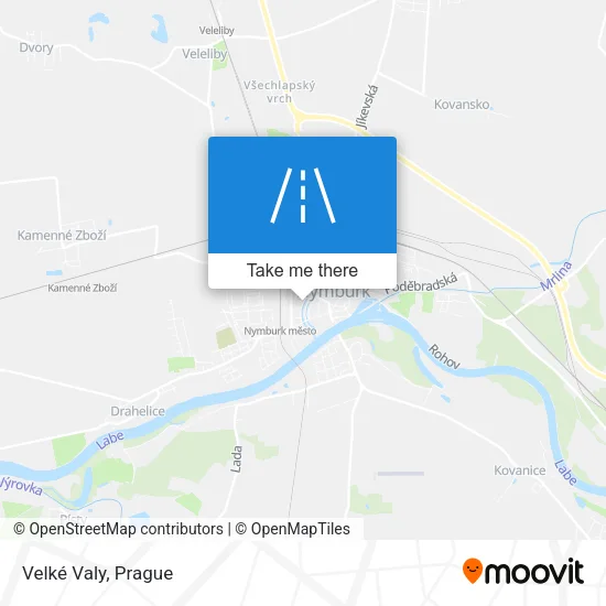 Карта Velké Valy
