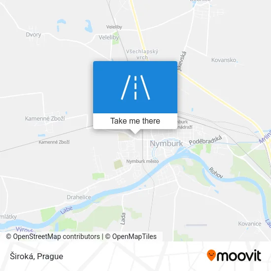 Карта Široká