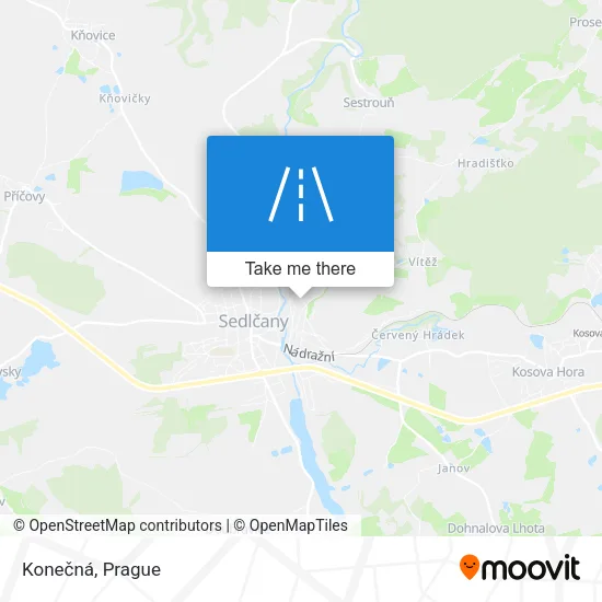 Карта Konečná