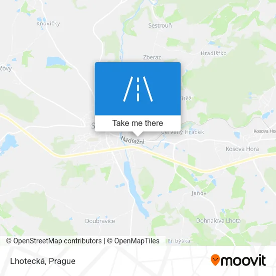 Lhotecká map