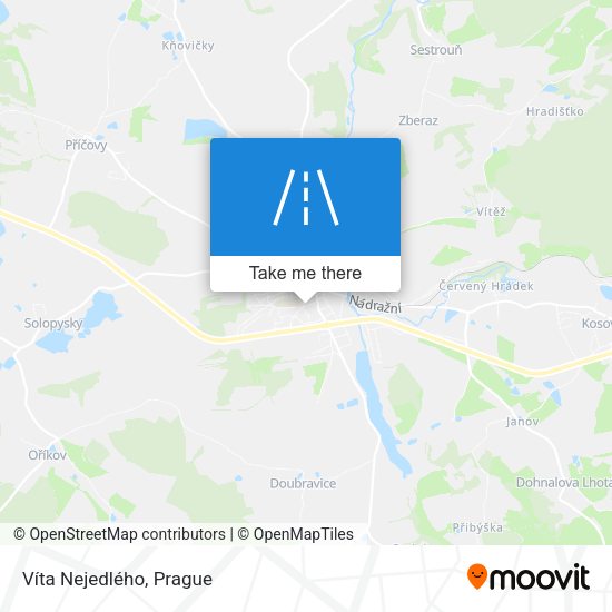 Víta Nejedlého map
