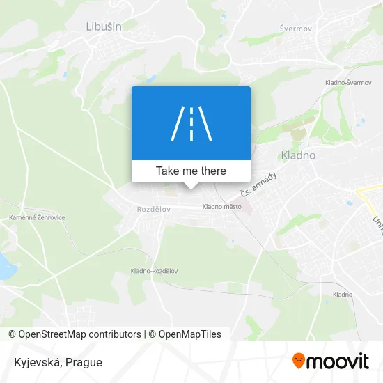 Карта Kyjevská