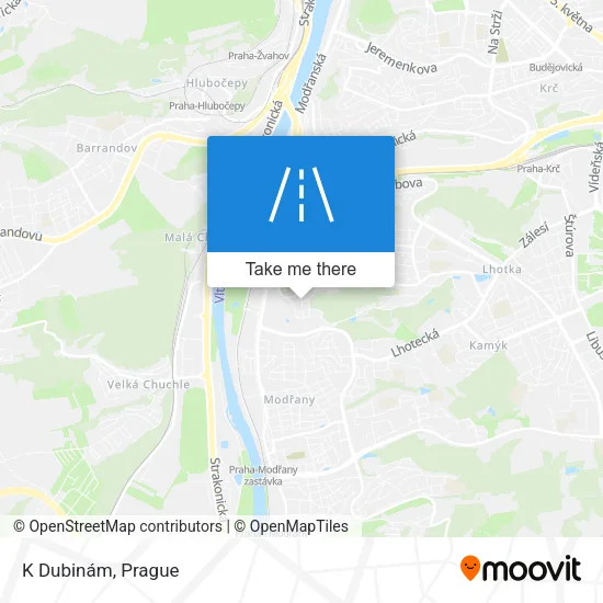 Карта K Dubinám