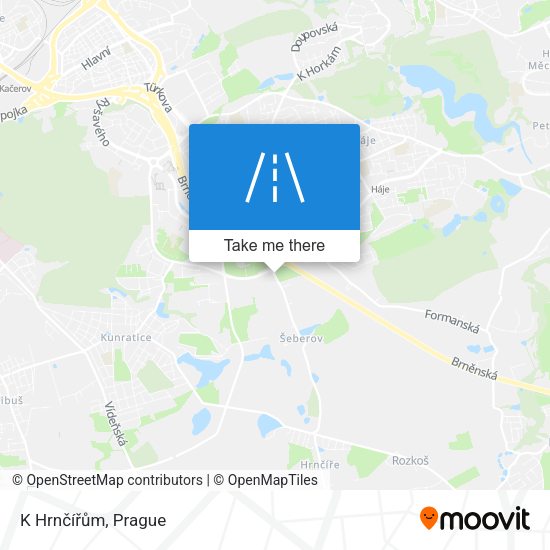 K Hrnčířům map