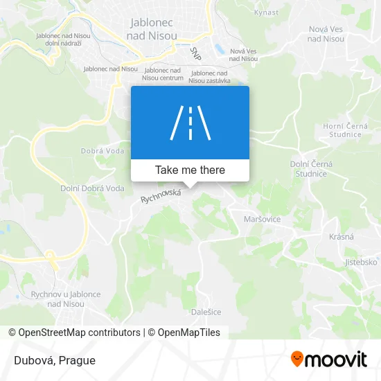 Карта Dubová