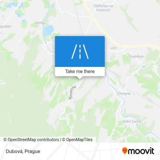 Карта Dubová
