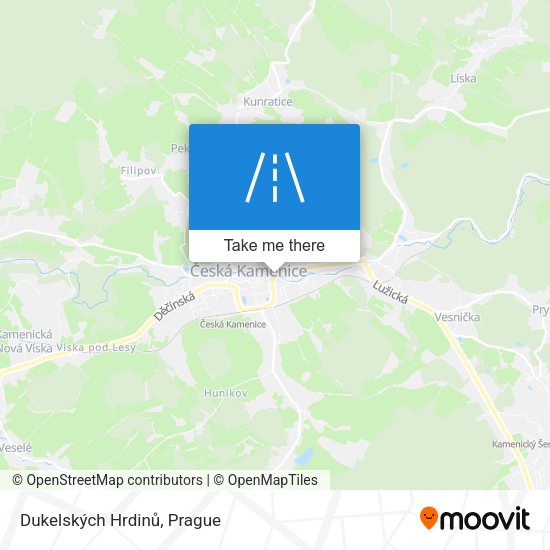 Dukelských Hrdinů map