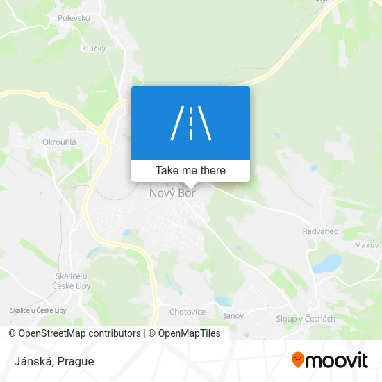 Карта Jánská