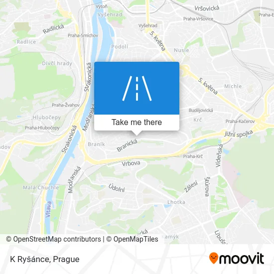 Карта K Ryšánce