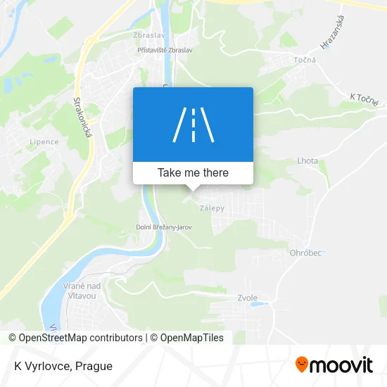 Карта K Vyrlovce