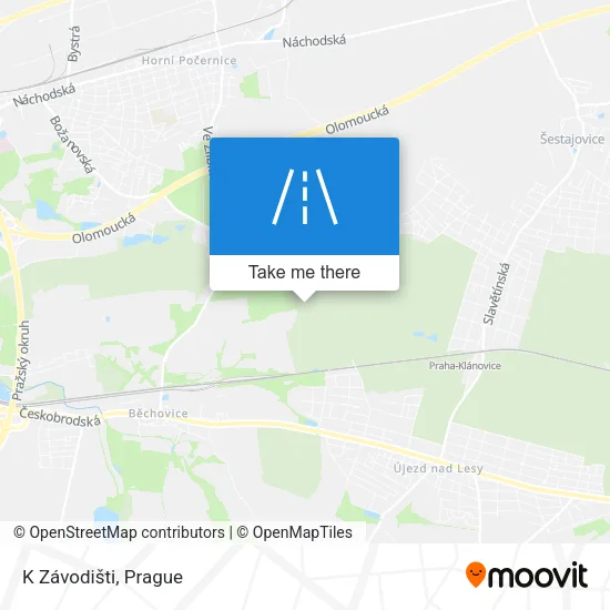 Карта K Závodišti