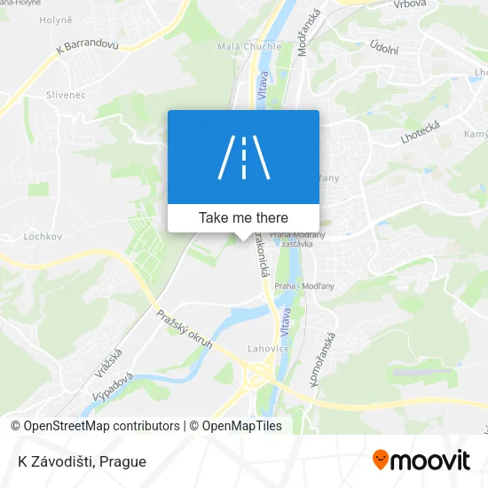 Карта K Závodišti