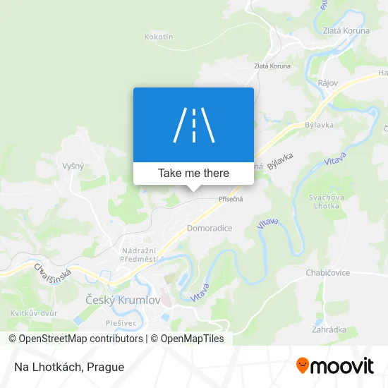 Карта Na Lhotkách