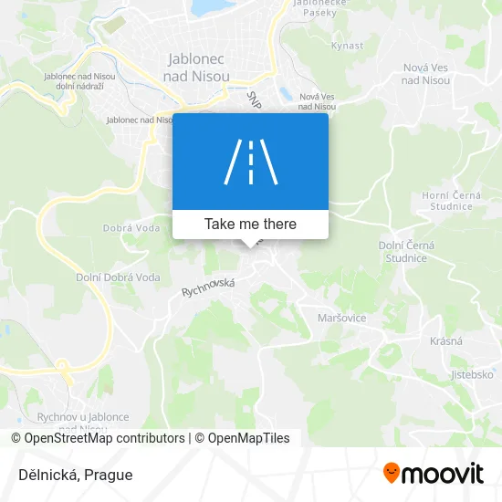 Карта Dělnická