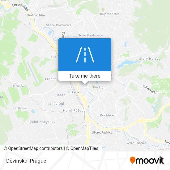 Карта Děvínská