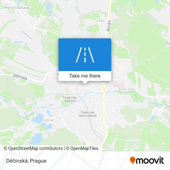 Děčínská map