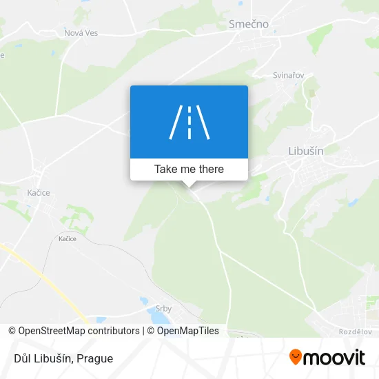 Карта Důl Libušín