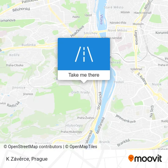 Карта K Závěrce