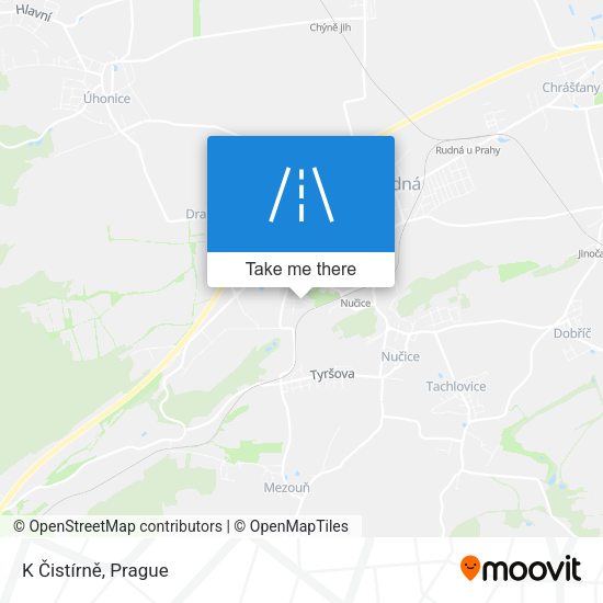 K Čistírně map