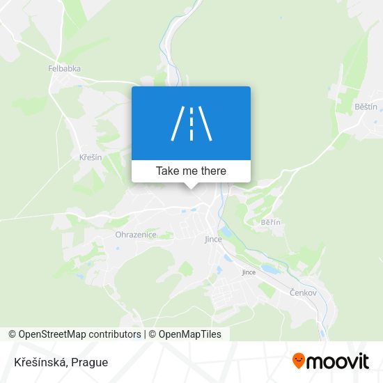Křešínská map