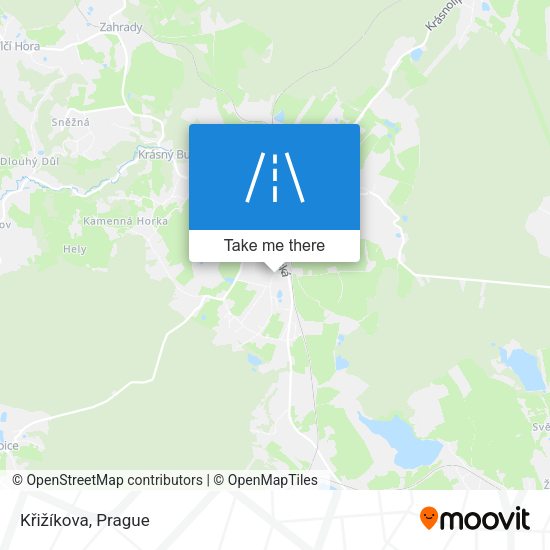 Křižíkova map