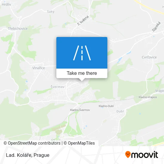 Карта Lad. Koláře