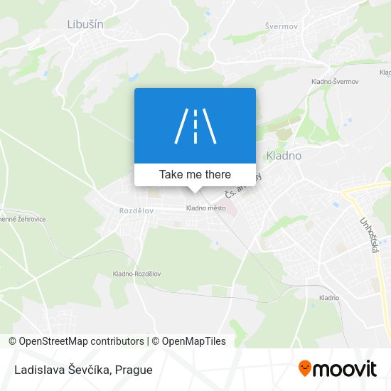 Ladislava Ševčíka map