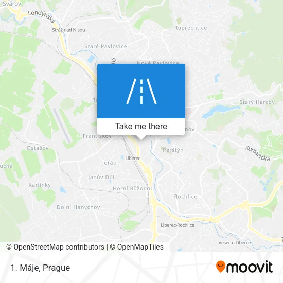 Карта 1. Máje