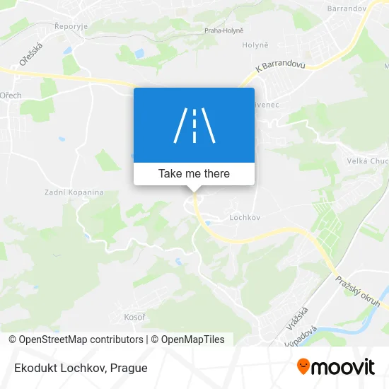 Карта Ekodukt Lochkov