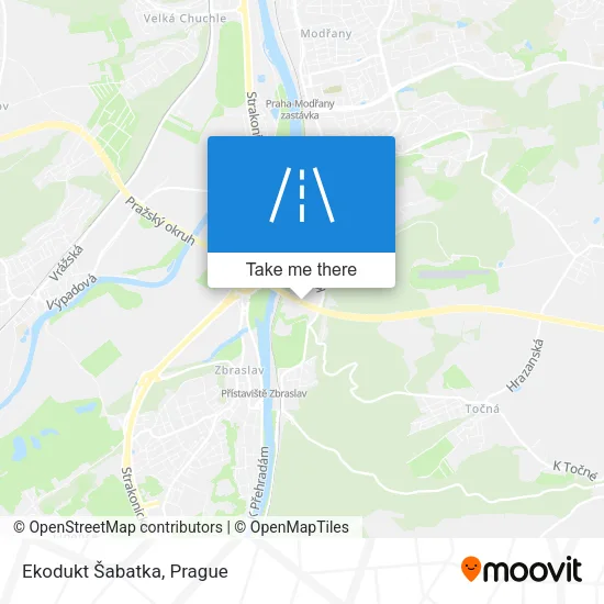 Ekodukt Šabatka map