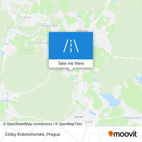 Elišky Krásnohorské map