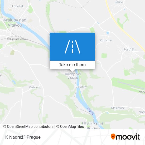K Nádraží map