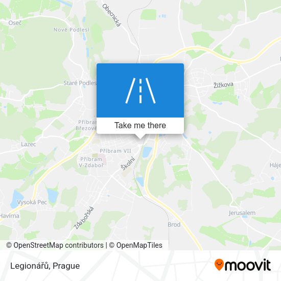 Legionářů map