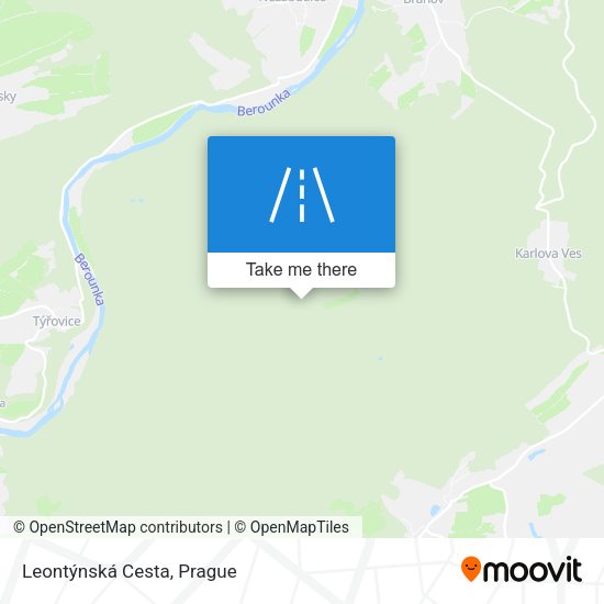 Leontýnská Cesta map