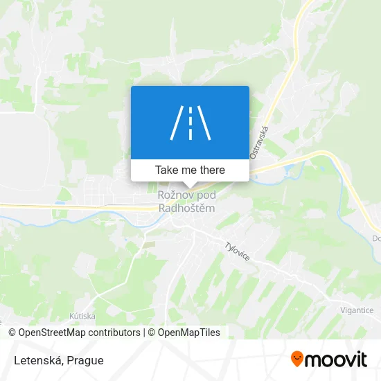Letenská map