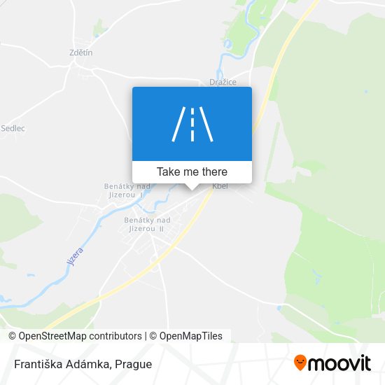 Františka Adámka map