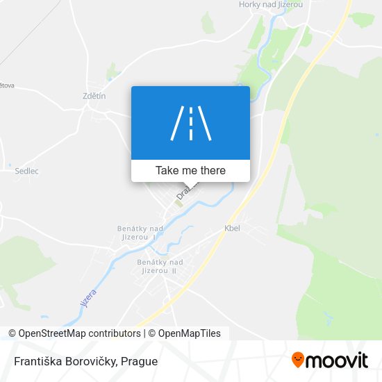 Františka Borovičky map