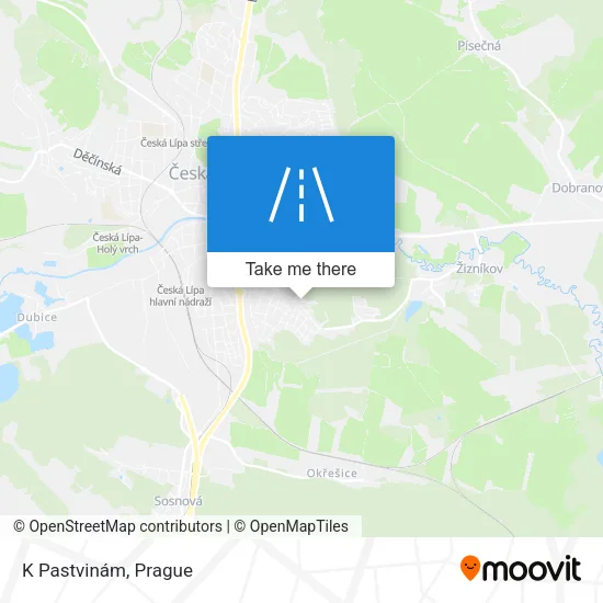 Карта K Pastvinám