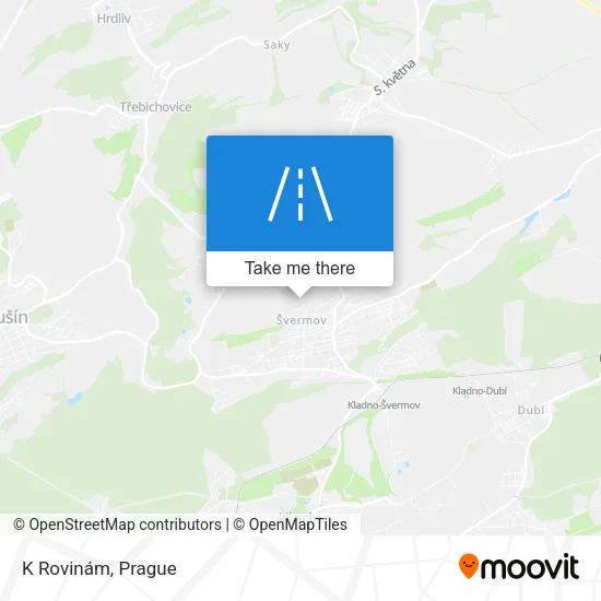 Карта K Rovinám