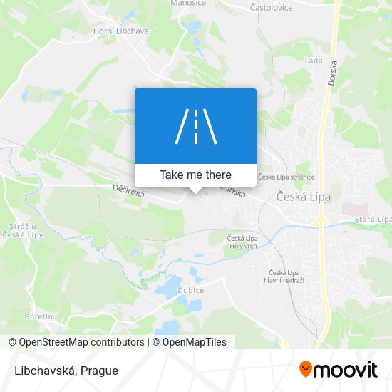 Карта Libchavská