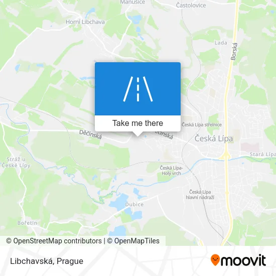 Карта Libchavská