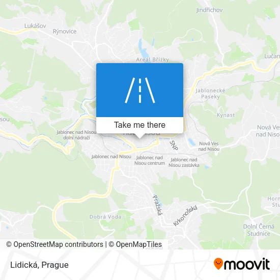 Карта Lidická