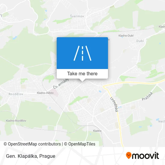 Карта Gen. Klapálka