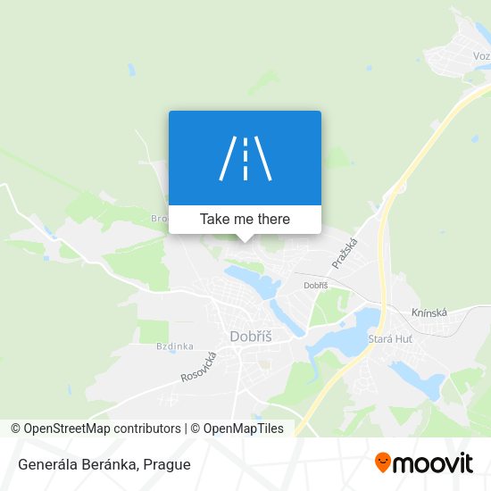 Generála Beránka map