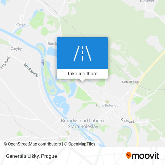 Generála Lišky map