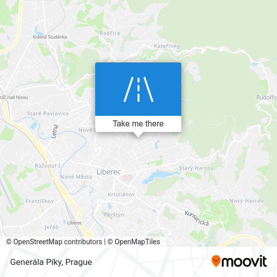 Generála Píky map