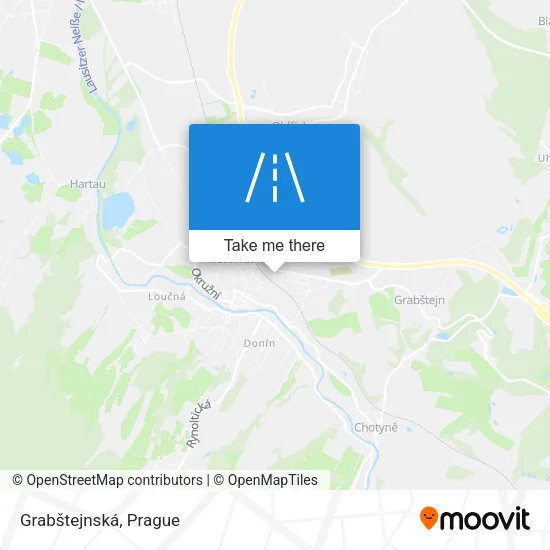 Карта Grabštejnská